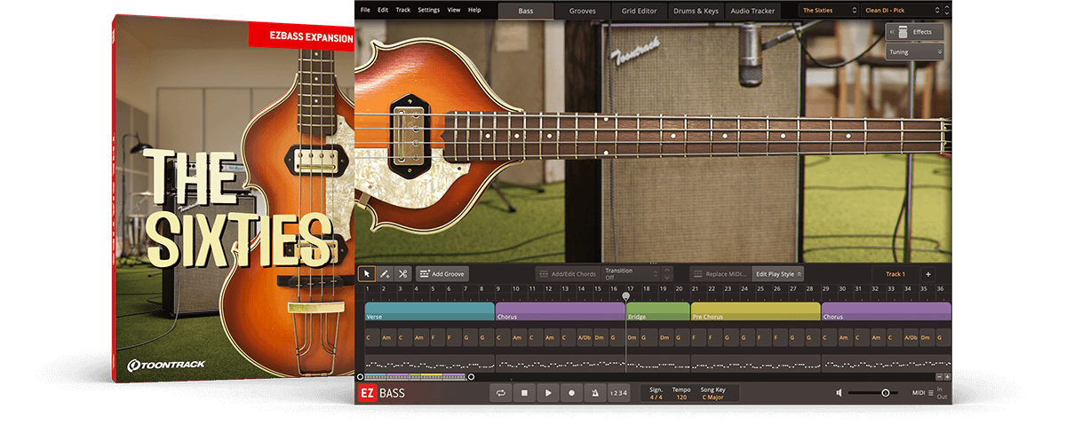 Toontrack EBX  EZbass -  The Sixties